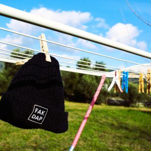 fakdap black beannie cap