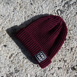fakdap burgundy beannie cap
