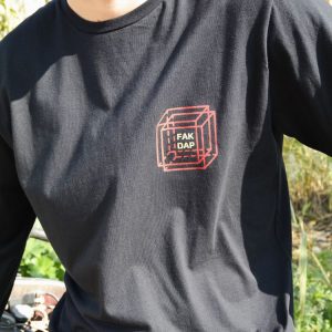 FAKDAP SQUARE CUBE LONGSLEEVE TEE BLACK