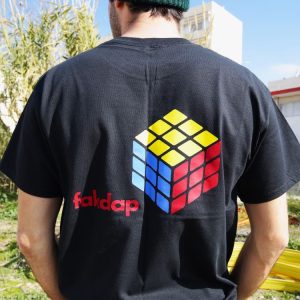 FAKDAP RUBIK´S CUBE TEE BLACK