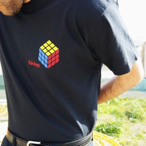 FAKDAP RUBIK´S CUBE TEE BLACK