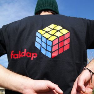 FAKDAP RUBIK´S CUBE TEE BLACK