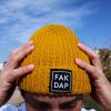 FAKDAP MUSTARD RIBBED BEANIE CAP