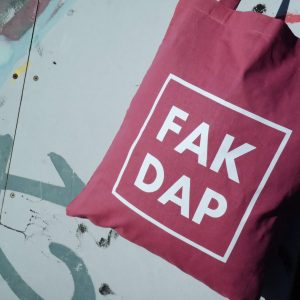 fakdap dusty pink tote bag