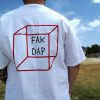 FAKDAP RED CUBE TEE WHITE